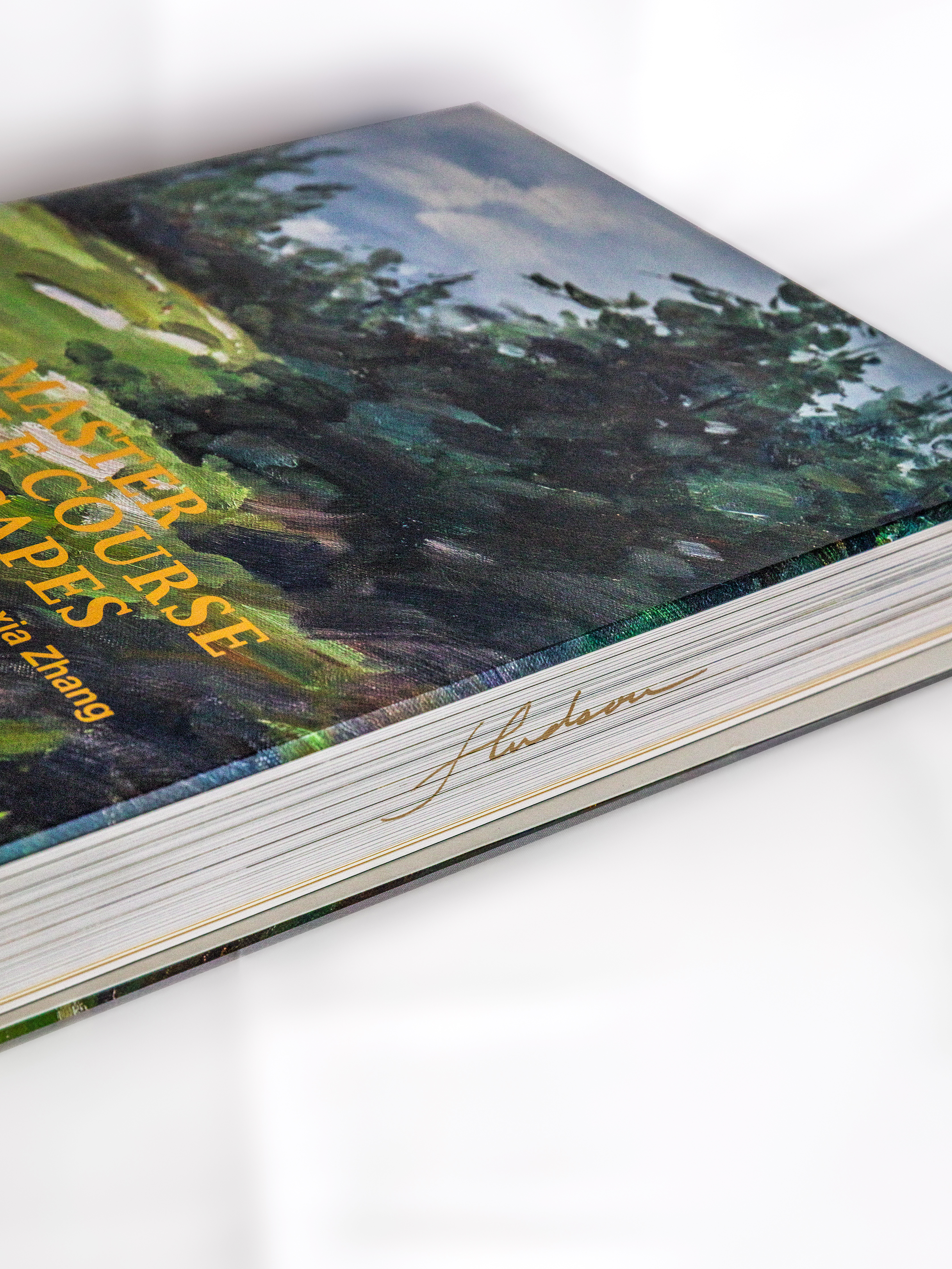 Book edge and signature detail